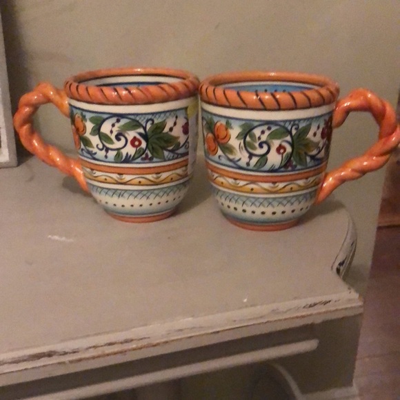 2 Dario Farrucci Designs Hand Painted Mugs - Picture 2 of 5